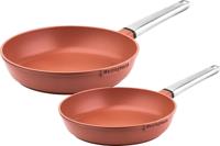 Westinghouse Koekenpannenset Performance ø 24 & 28 cm - rood - inductie en alle andere warmtebronnen