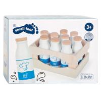 Small Foot houten krat met melkflessen, 12dlg.