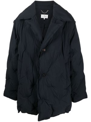 Maison Margiela doudoune à simple boutonnage - Noir