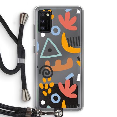 Abstract: Samsung Galaxy A41 Transparant Hoesje met koord