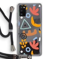Abstract: Samsung Galaxy A41 Transparant Hoesje met koord