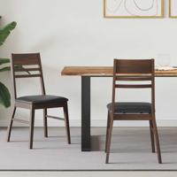 Eettafelstoelen 2 pcs Licht Bruin 43 x 54 x 89 cm