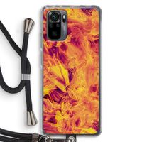 Eternal Fire: Xiaomi Redmi Note 10 Pro Transparant Hoesje met koord