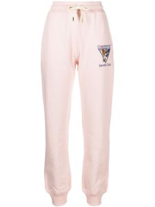 Casablanca pantalon de jogging à motif brodé - Rose