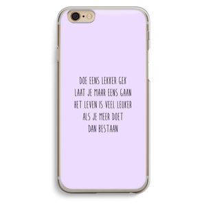 Gek: iPhone 6 / 6S Transparant Hoesje