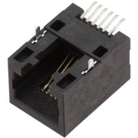 encitech RJJU-66-141-E3H-004 RJ12-connector 3253-0008-02 Bus, inbouw horizontaal Aantal polen 6P6C Zwart 1 stuk(s)