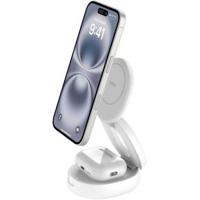 Belkin WIZ035kqWH Hoofdtelefoons, Smartphone Wit USB Draadloos opladen Snel opladen Binnen