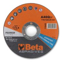 Beta 11045 1,6 Abrasive steel and stainless steel cutting discs | thin | with flat centre | 25 stuks - 110450016 110450016 Beta 11045 1,6 Abrasive steel and stainless steel cutting discs | thin | with flat centre | 25 stuks - 110450016 110450016