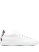 Missoni baskets en cuir à détails zig-zag - Blanc
