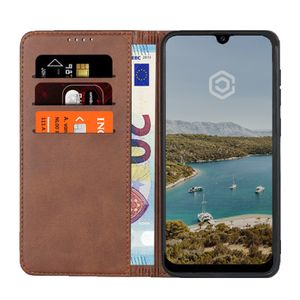 Casecentive Leren Wallet case Galaxy A50 bruin