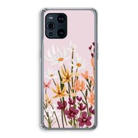 Painted wildflowers: Oppo Find X3 Pro Transparant Hoesje