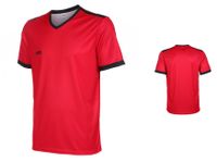 VSK Fly Voetbalshirt Eigen Naam Rood-Zwart - thumbnail
