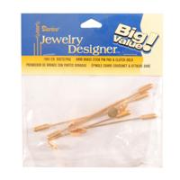 Darice • reveerspeld 8 mm goud 6st.