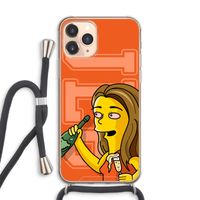 Jamie Lee Simpson: iPhone 11 Pro Max Transparant Hoesje met koord