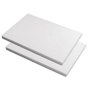 10x stuks piepschuim knutsel plaat/platen van 20 x 30 x 2 cm