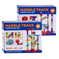 Johntoy Knikkerbaan super run set, 45dlg.