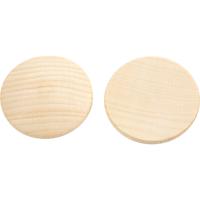 Creativ Company Houten knopen, d 40 mm, dikte 5,2 mm, 100 stuk/ 1 doos