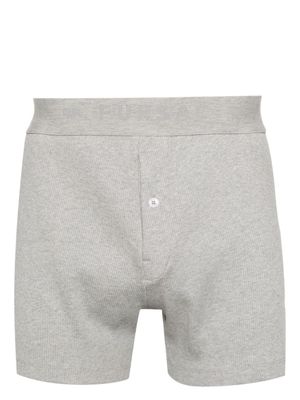 FURSAC boxer en coton à taille logo - Gris