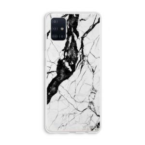 Witte marmer 2: Galaxy A51 4G Transparant Hoesje