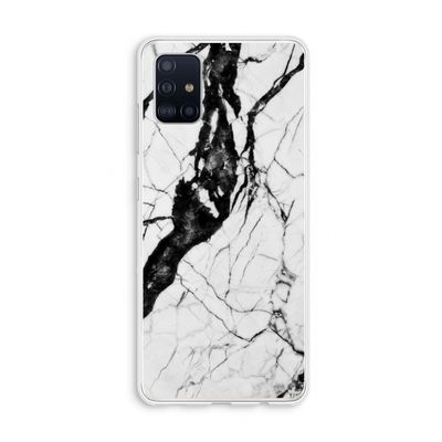 Witte marmer 2: Galaxy A51 4G Transparant Hoesje