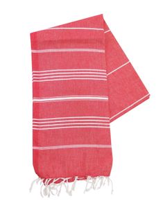 The One Towelling Hamamdoek Rood/Wit