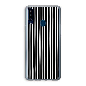 Stripes: Samsung Galaxy A20s Transparant Hoesje