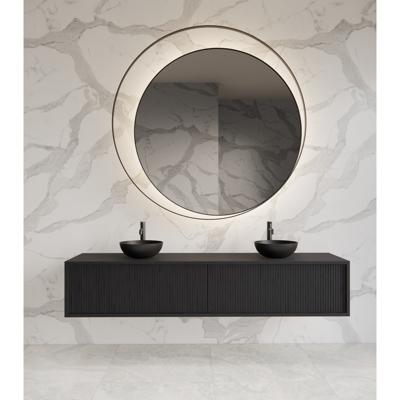 Onderkast Gliss Design Heronimus 180x45x35 cm 2 Laden Met Topplaat Black Veneer