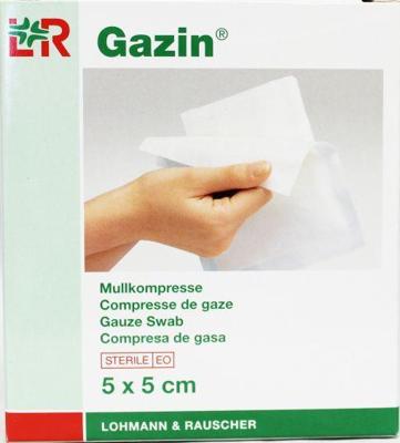 Gazin Gaaskompres 5 x 5cm steriel 5 x 2