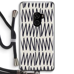 Marrakech Zigzag: Xiaomi Mi Mix 2 Transparant Hoesje met koord