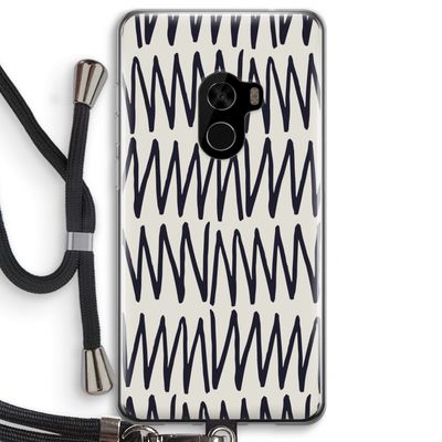 Marrakech Zigzag: Xiaomi Mi Mix 2 Transparant Hoesje met koord