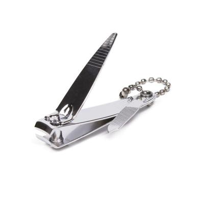 Benson Care Nagelknipper - met vijl - metaal - zilver - aan ketting - 5 cm - nagel verzorging