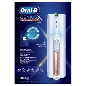 Oral-B Genius X Rosegold Elektrische Tandenborstel, Ontworpen door Braun