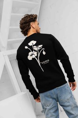 Flower Sweater Black/Beige