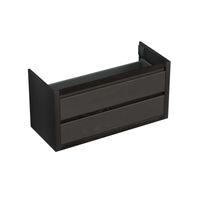 Onderkast Forzalaqua Gela 120x51x60 cm 2 Softclose Lades Eiken Black Oiled Forzalaqua