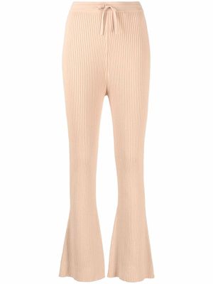 Nanushka pantalon en maille nervurée - Tons neutres
