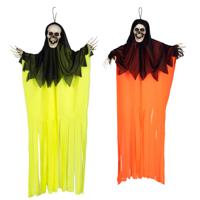 Boland spoken neon - 2x stuks - mix kleur - L90 cm - skelet - halloween - uv blacklight - decoratie