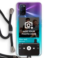 Music Player: Oppo A52 Transparant Hoesje met koord