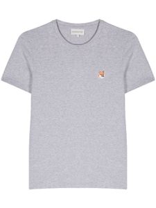 Maison Kitsuné t-shirt en coton à motif renard - Gris