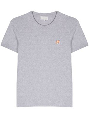 Maison Kitsuné t-shirt en coton à motif renard - Gris