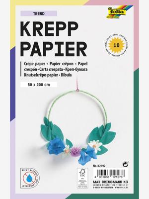 Set van 10 rollen crêpepapier FARBMIX TREND FOLIA, 50 x 200 cm meerkleurig