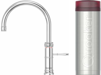 Quooker Classic Fusion Round met met PRO3 boiler 3-in-1 kokend water kraan chroom