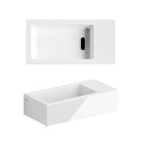 Clou Flush 3 fontein 36x18x9cm zonder kraangat rechts Keramiek Wit CL/03.03031