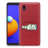 Samsung Galaxy A01 Core Telefoonhoesje met Naam Boho Bottle Samsung Galaxy A01 Core Telefoonhoesje met Naam Boho Bottle