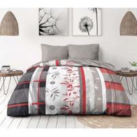 Microvezel beddengoedset - HOME LINGE PASSION - SHIZUOKA - Overtrek 220 x 240 cm + 2 kussenslopen 63 x 63 cm - Blauw
