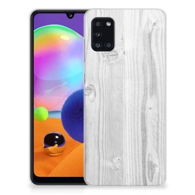 Samsung Galaxy A31 | Bumper Hoesje | White Wood