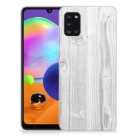 Samsung Galaxy A31 | Bumper Hoesje | White Wood