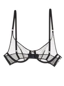 Kiki de Montparnasse soutien-gorge en crochet - Noir