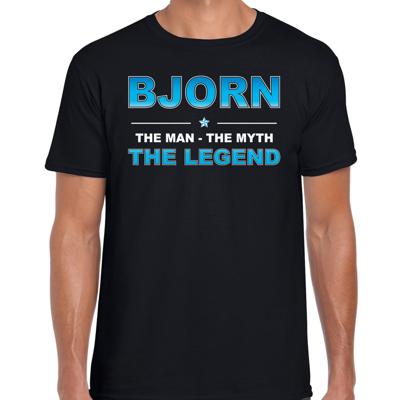 Bjorn Voornaam cadeau - The man, The myth the legend - zwart - voor heren - verjaardag
