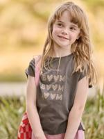 T-shirt met korte mouwen antraciet