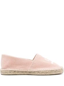 ISABEL MARANT espadrilles en cuir à logo imprimé - Rose